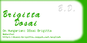 brigitta dosai business card